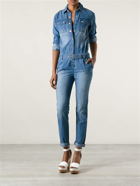 michael kors denim flats|michael kors denim jumpsuit.